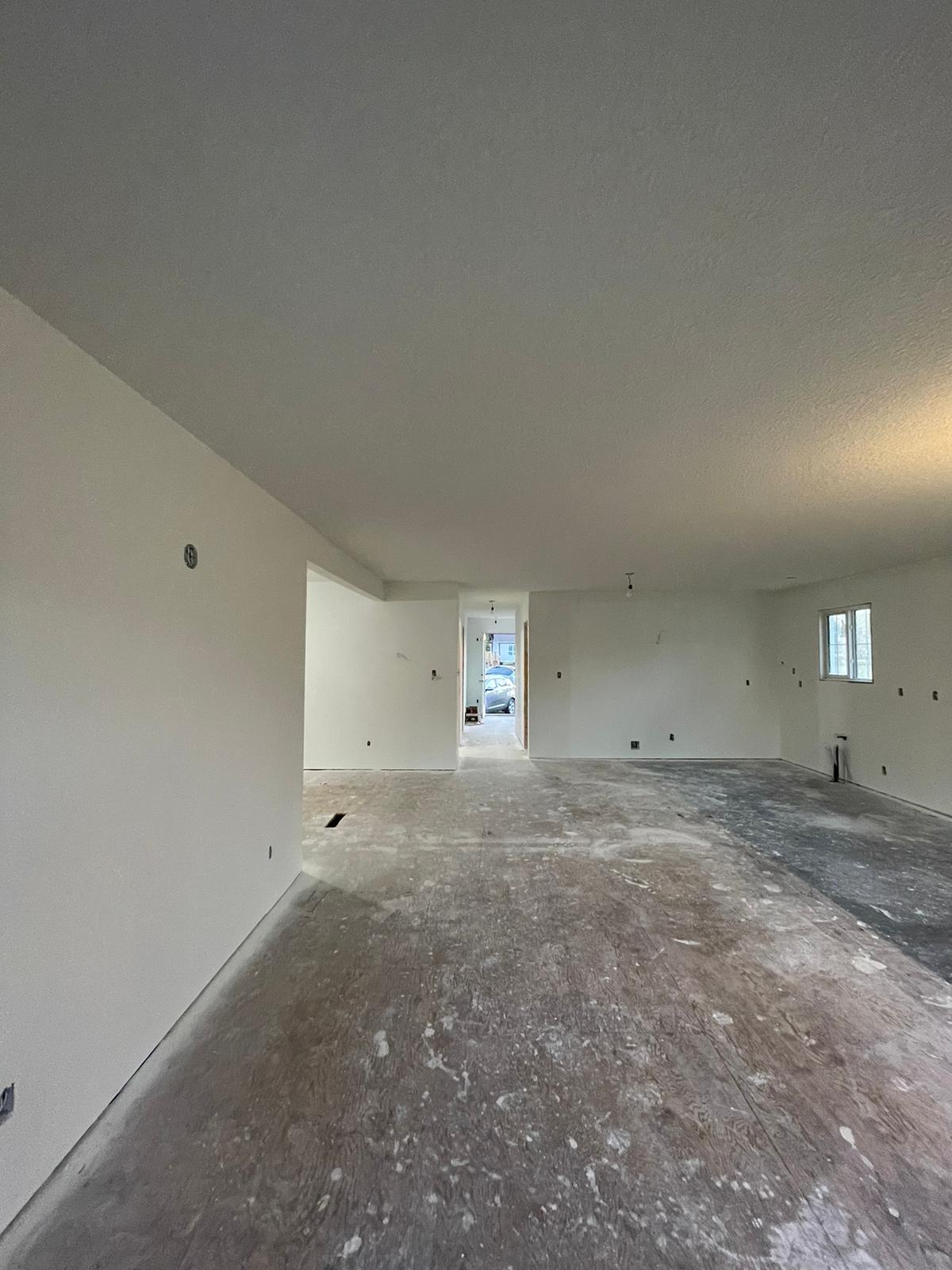 Commercial drywall open plan space Edmonton
